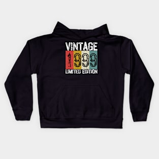 24 Years Old Vintage 1999 Limited Edition 24th Birthday gift Kids Hoodie